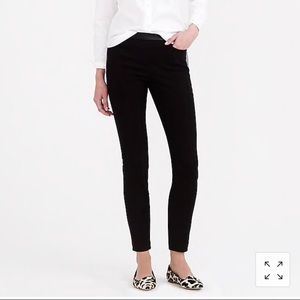 J. Crew black Dannie pant with leather